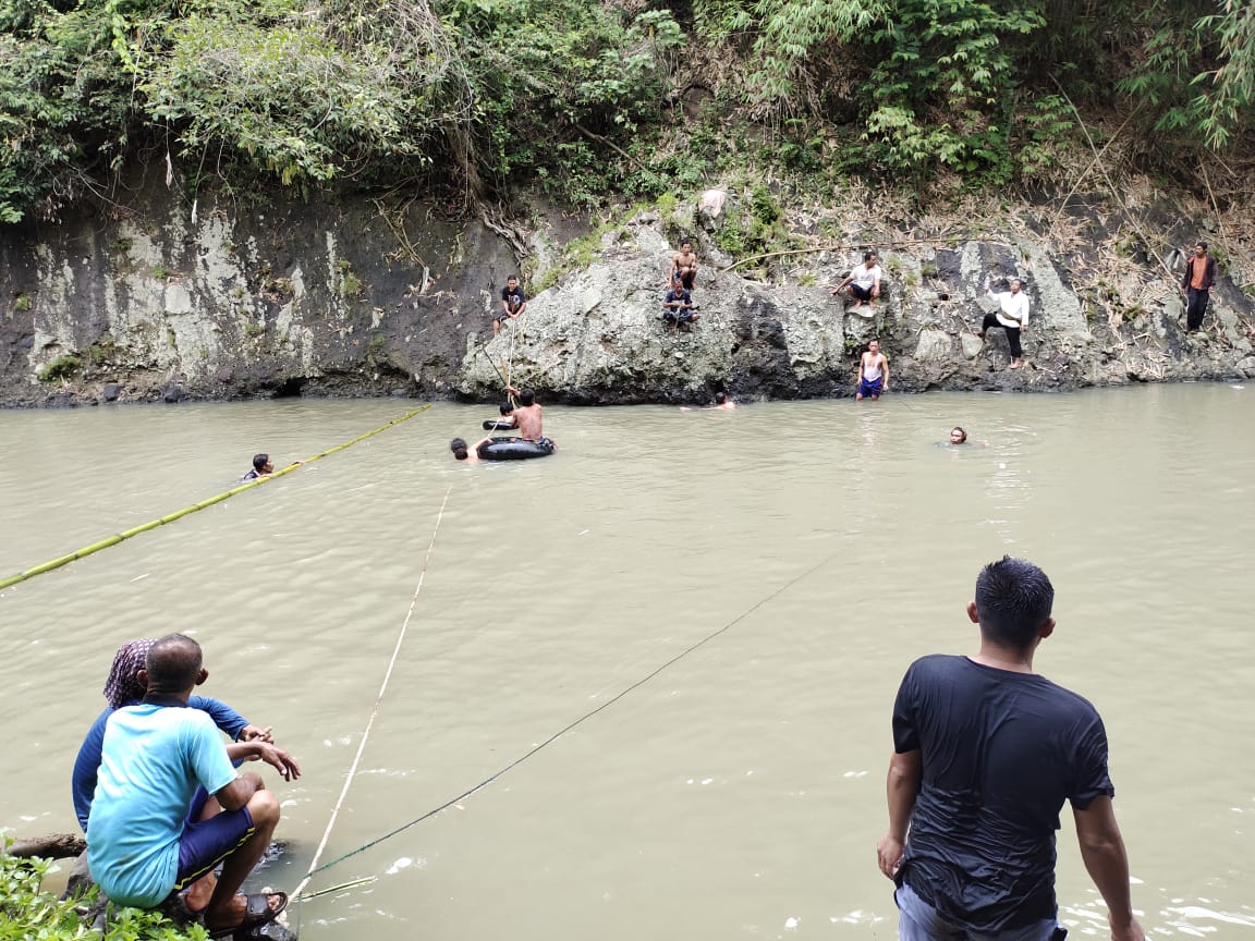 Warga Parung Bogor Hanyut Terseret Arus Sungai di Sukaluyu Cianjur