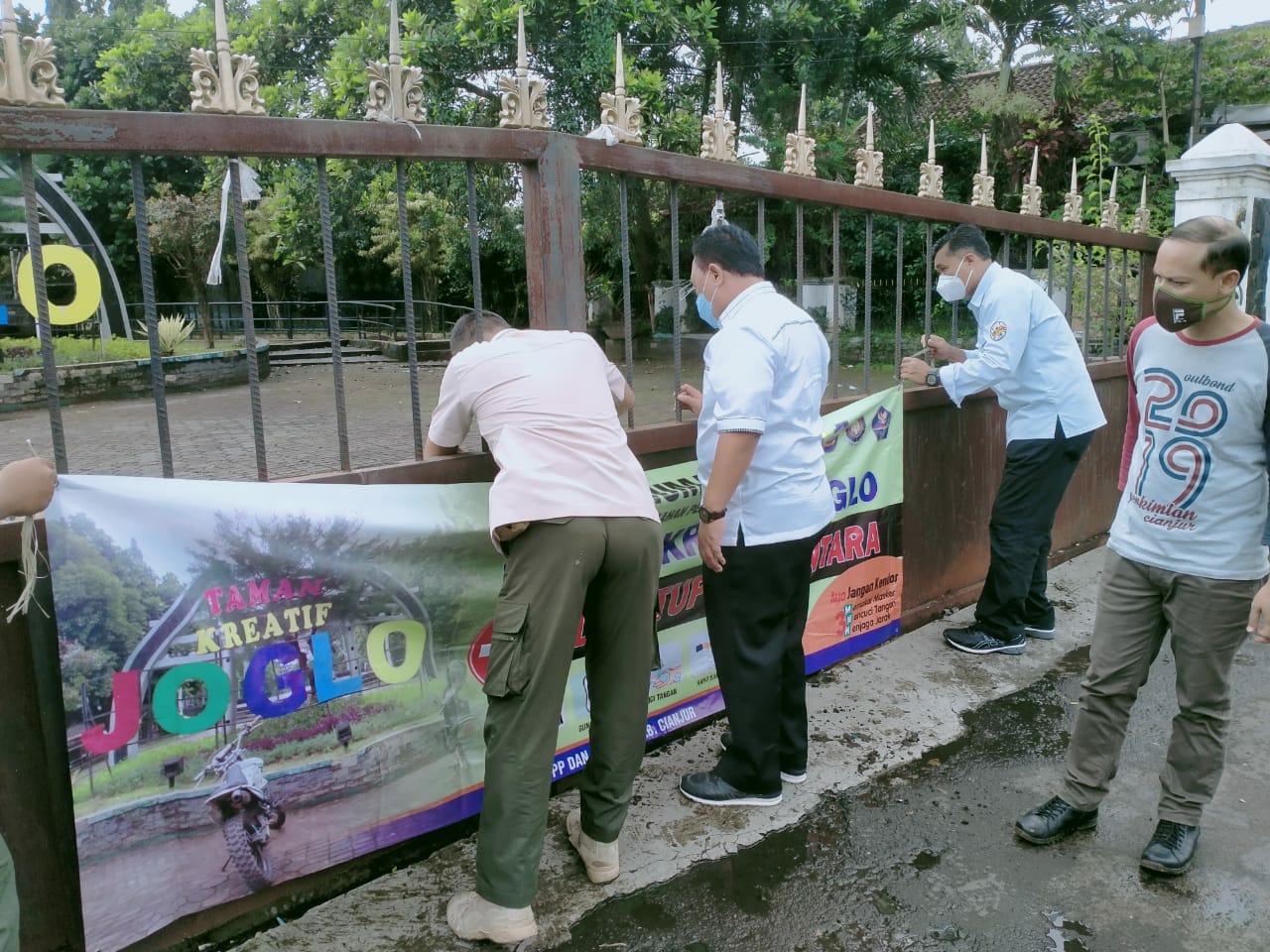 Satpol PP Cianjur Tutup Sementara Taman Kreatif Joglo, Taman Prawatasari Hanya Sabtu-Minggu