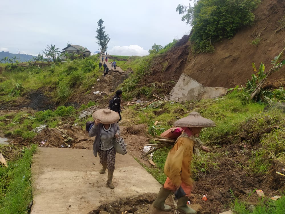 Warga Terdampak Pergerakan Tanah di Batulawang Cianjur Segera Direlokasi