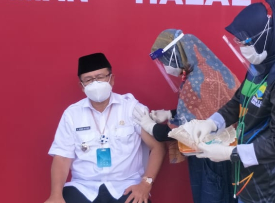 Plt Bupati Cianjur Terima Suntikan Dosis Kedua Vaksin Covid-19