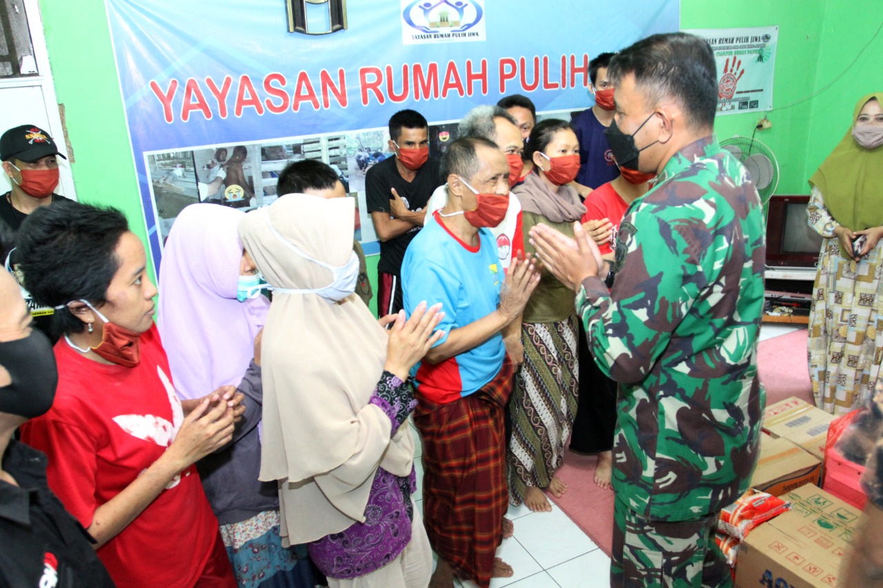 Dandim 0608/Cianjur Terharu Saat Kunjungi Yayasan Rumah Pulih Jiwa