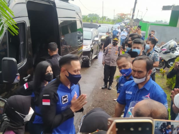 Ketua Umum Partai Demokrat AHY Kunjungi Cianjur