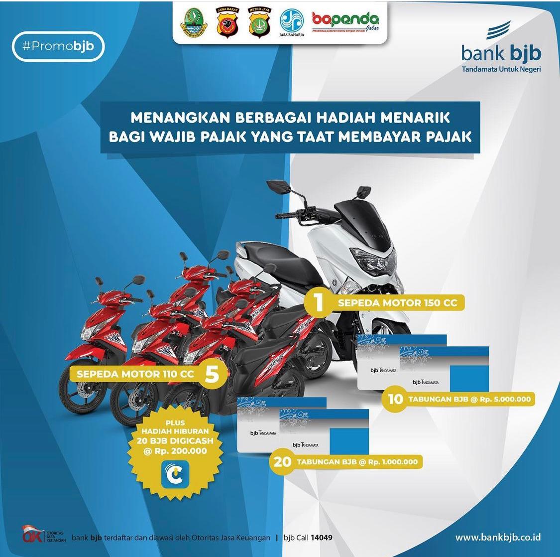 Taat Bayar Pajak Bisa Dapat Hadiah Tabungan bank bjb