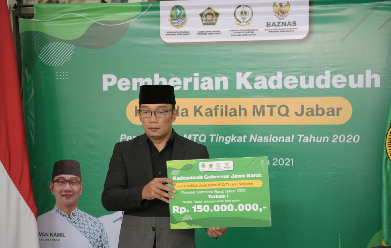 Kafilah MTQ Jabar Diberikan Kadeudeuh oleh Pemerintah