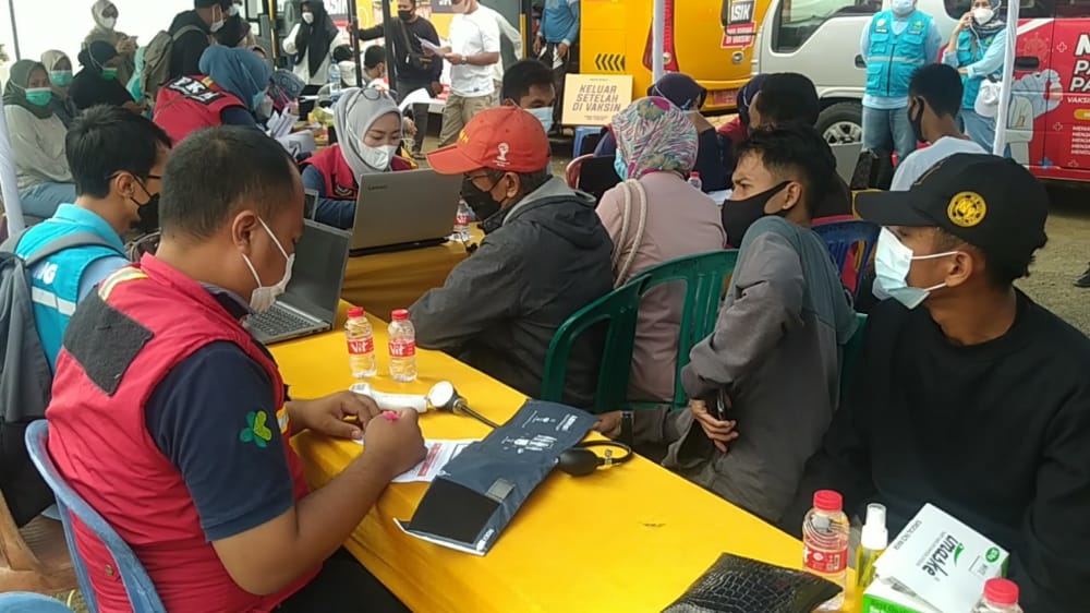 Percepat Herd Immunity, Pemkab Cianjur Gelar Vaksinasi Covid-19 di Karang Potong Ocean View