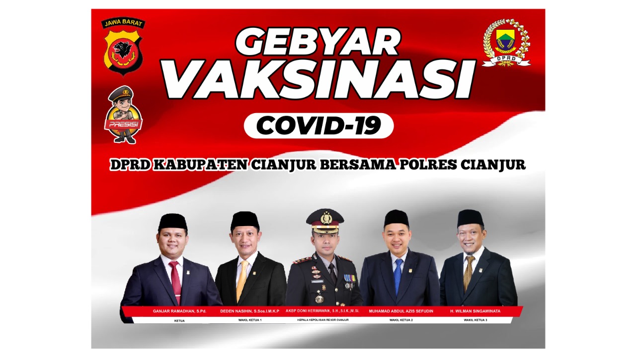 Besok, DPRD Bersama Polres Cianjur Gelar Gebyar Vaksinasi Covid-19