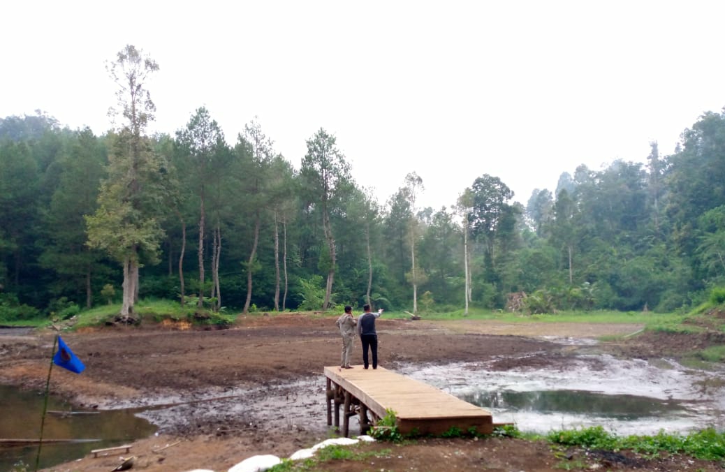 Pasca Jebol, Warga Swadaya Bangun Bendungan Penahan Air Situ Cigunung Tugu Takokak