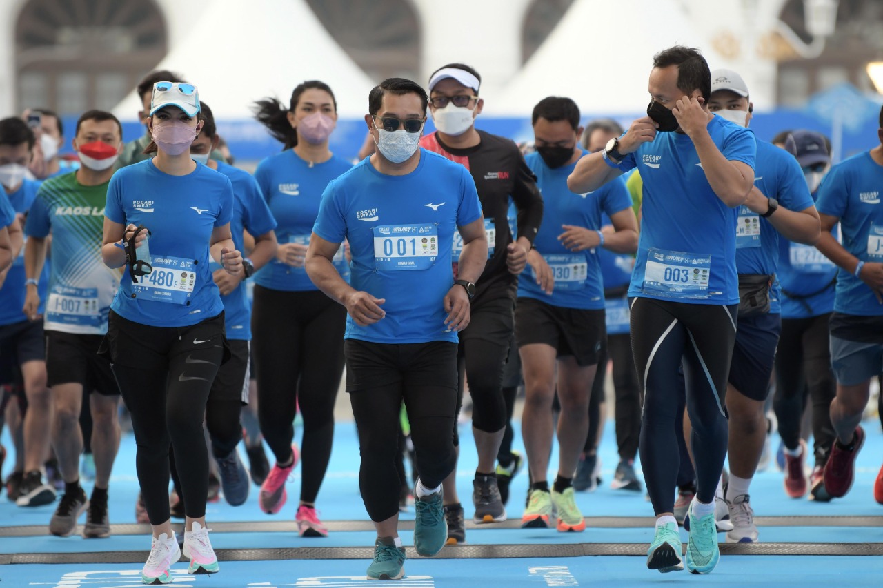 Ridwan Kamil jadi Peserta Lari di Pocari Sweat Run Indonesia 2021