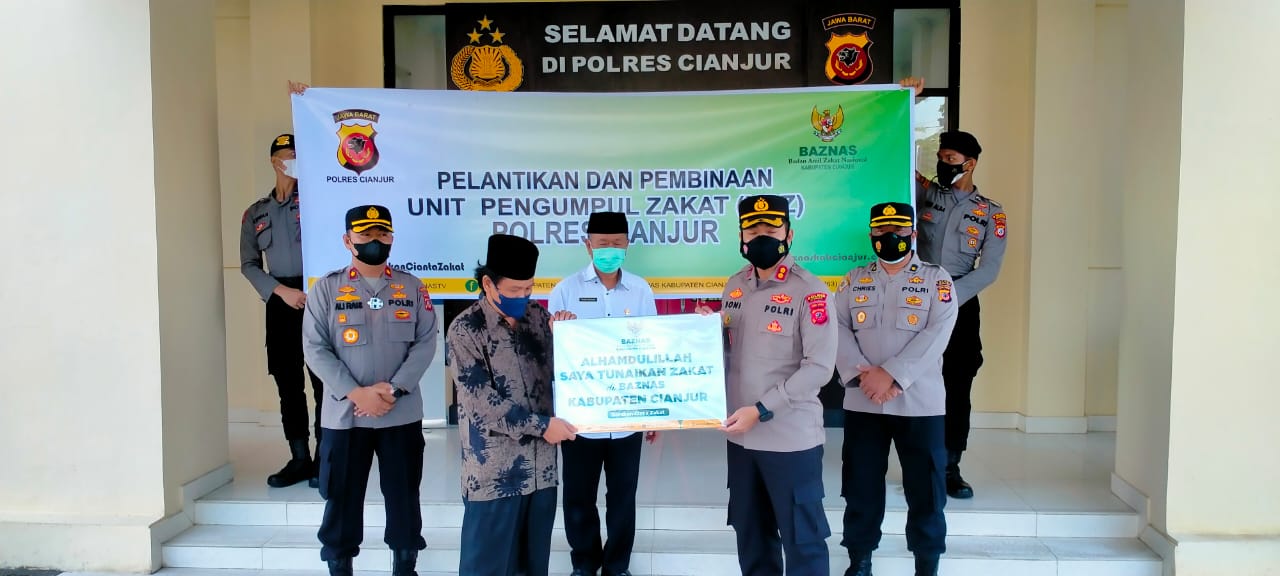 Optimalisasi Pengumpulan Zakat, Baznas Lantik Pengurus UPZ Polres Cianjur