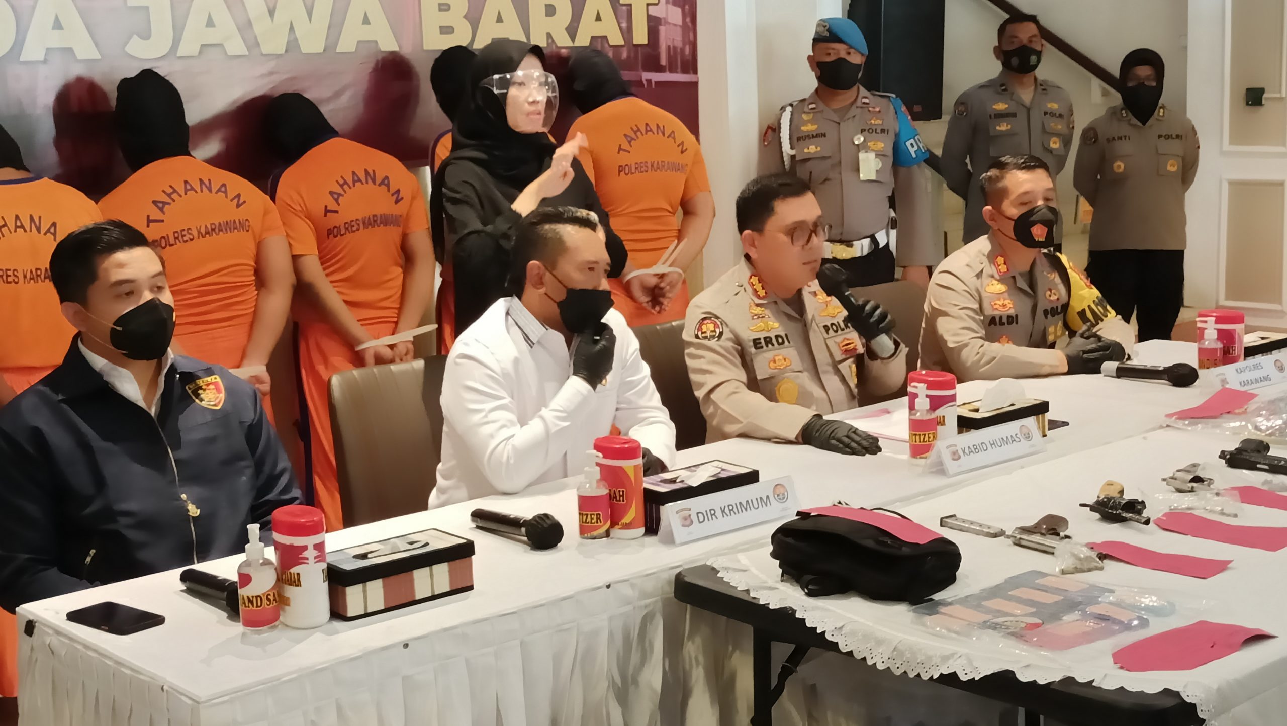 Polda Jabar Amankan 7 Tersangka Perampok Mybank