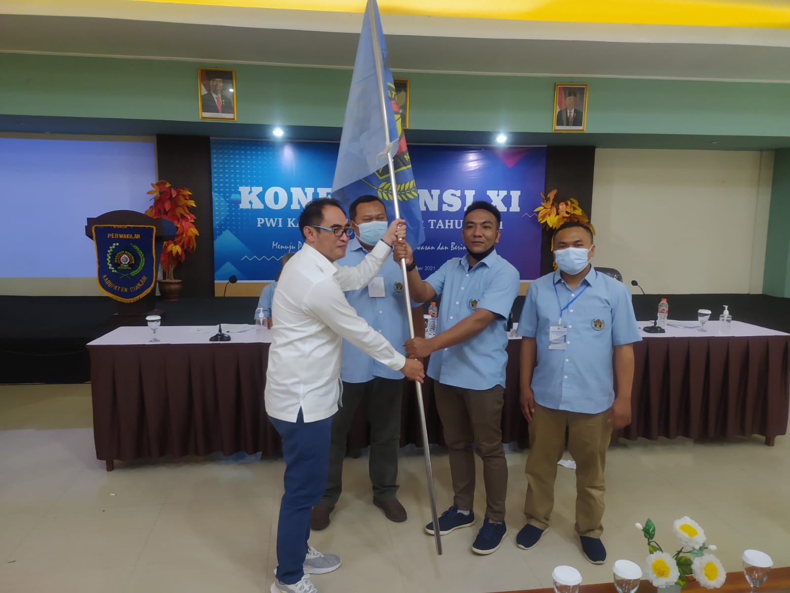 Konferensi Usai, Ahmad Fikri Terpilih Jadi Ketua PWI Cianjur 2021-2024