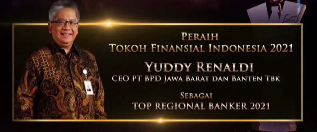 Direktur Utama bank bjb Dinobatkan sebagai Top Regional Banker 2021