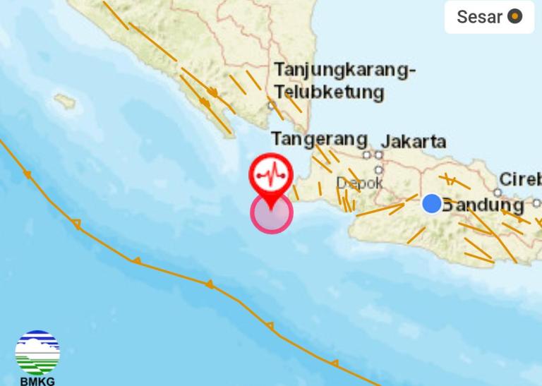 Gempa Bumi di Banten, BMKG Sebut Dirasakan Bervariasi di Beberapa Wilayah