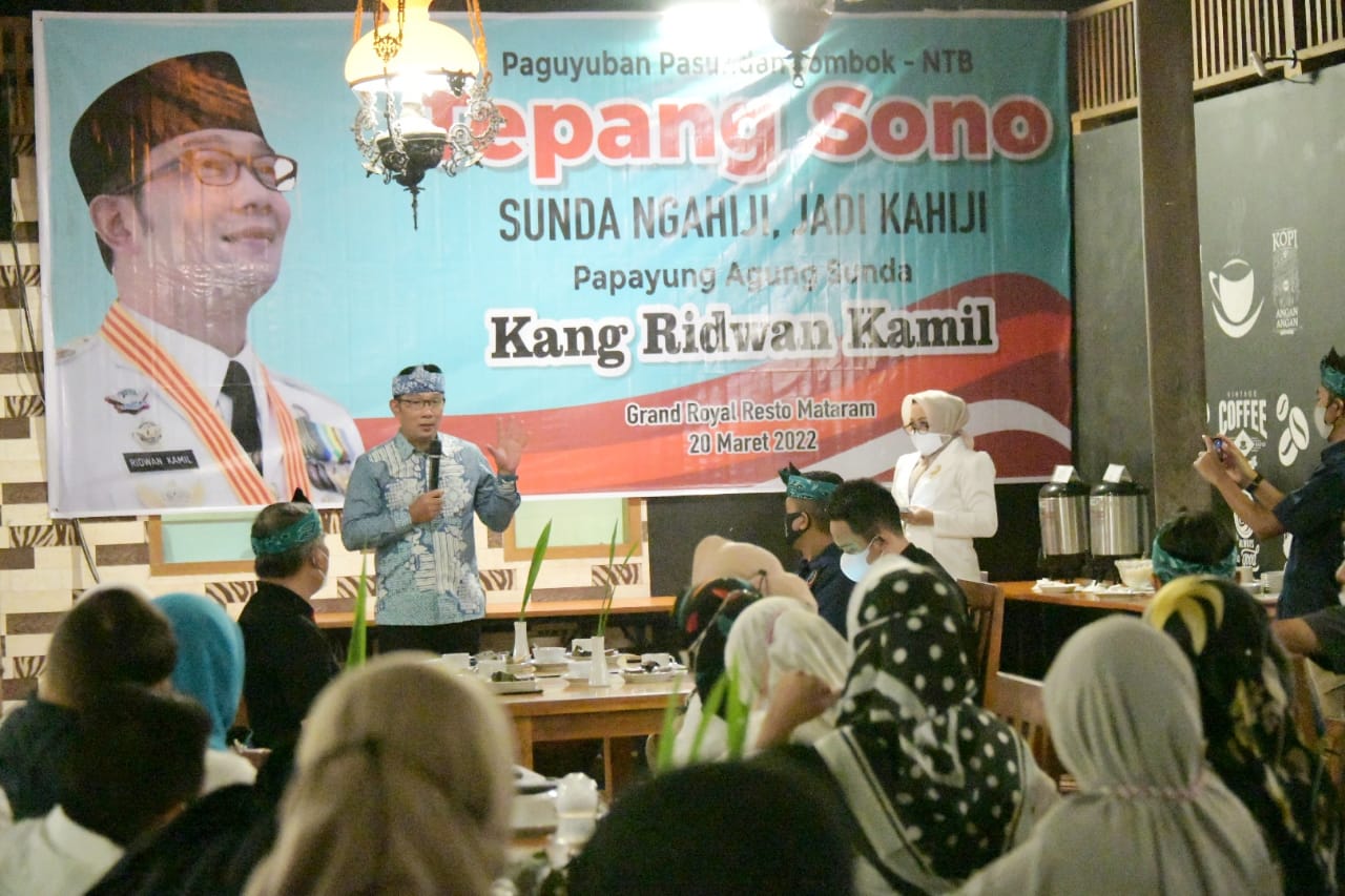 Ridwan Kamil Temui Warga Sunda di NTB