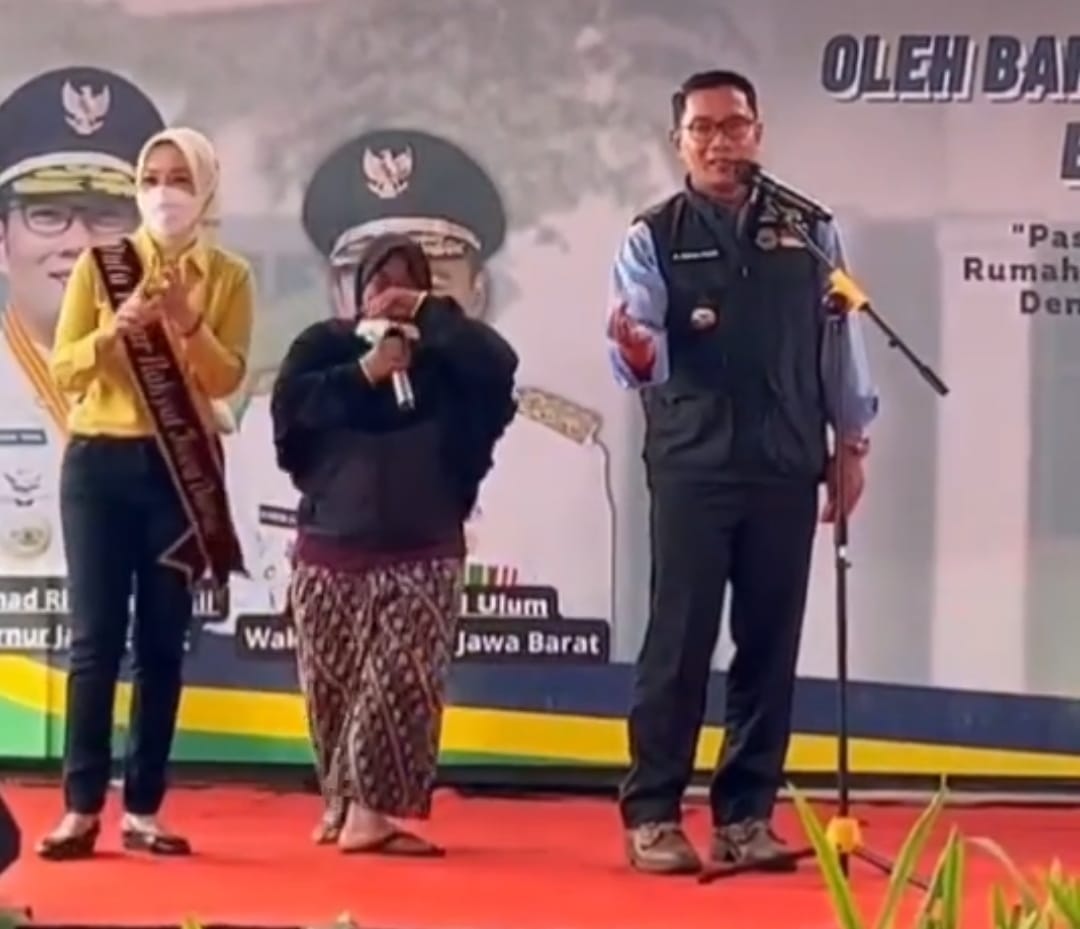 Gara-gara Tertawa, Pedagang Oncom di Pasar Kepuh Kuningan Dapat THR dari Ridwan Kamil