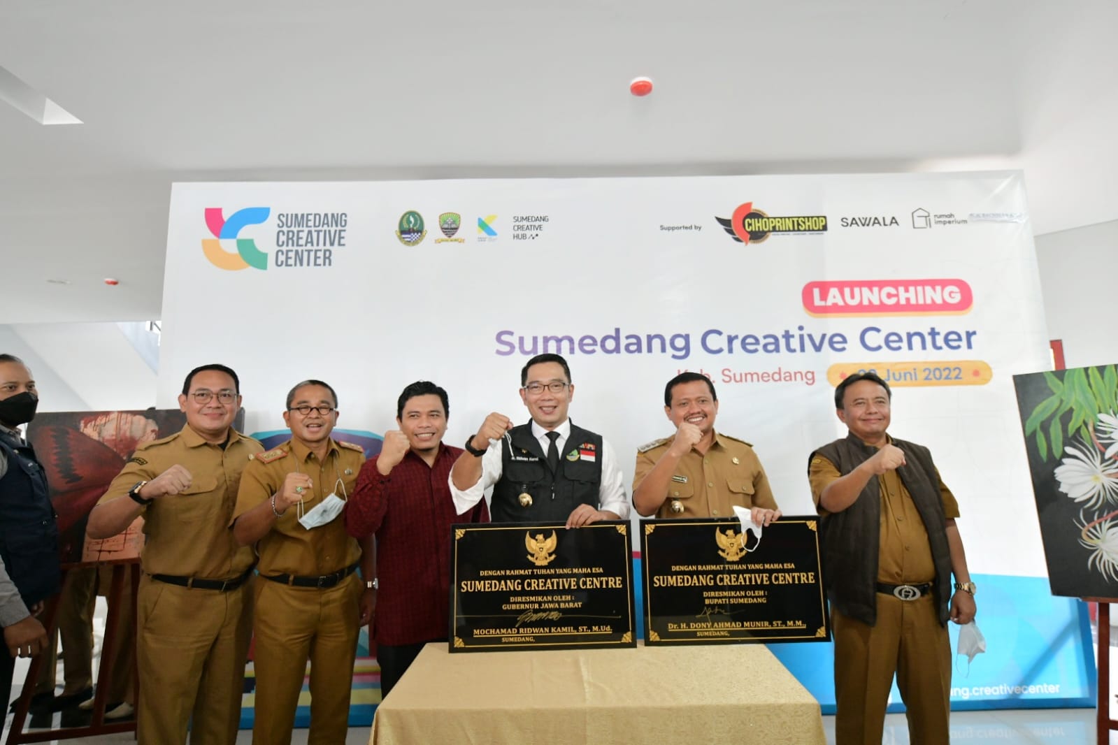 Ridwan Kamil Resmikan Sumedang Creative Center