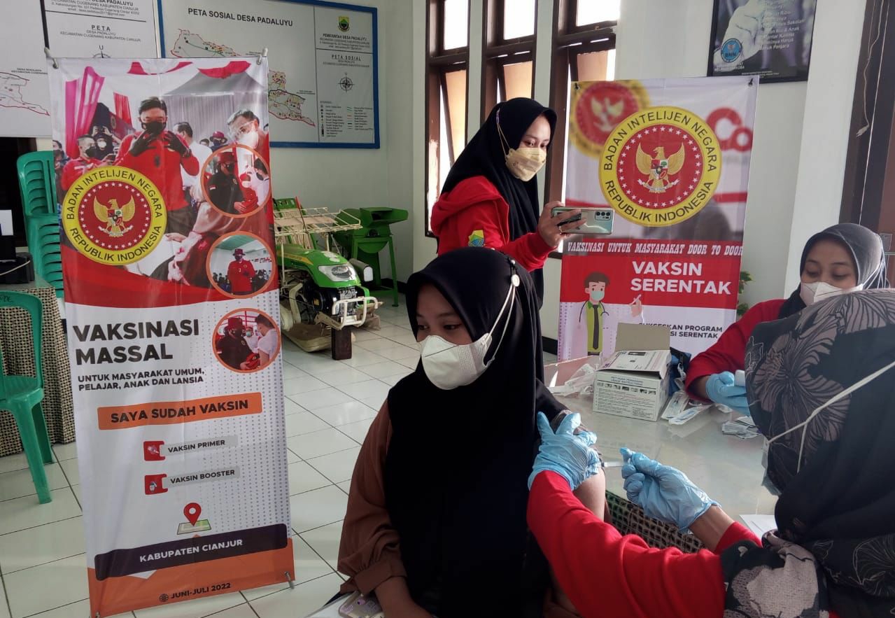 BIN dan Puskesmas Campaka Sisir Warga yang Belum Divaksin