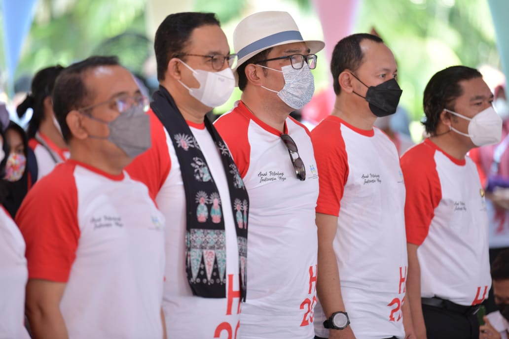 Ridwan Kamil Dampingi Presiden Jokowi Peringati Hari Anak di Bogor
