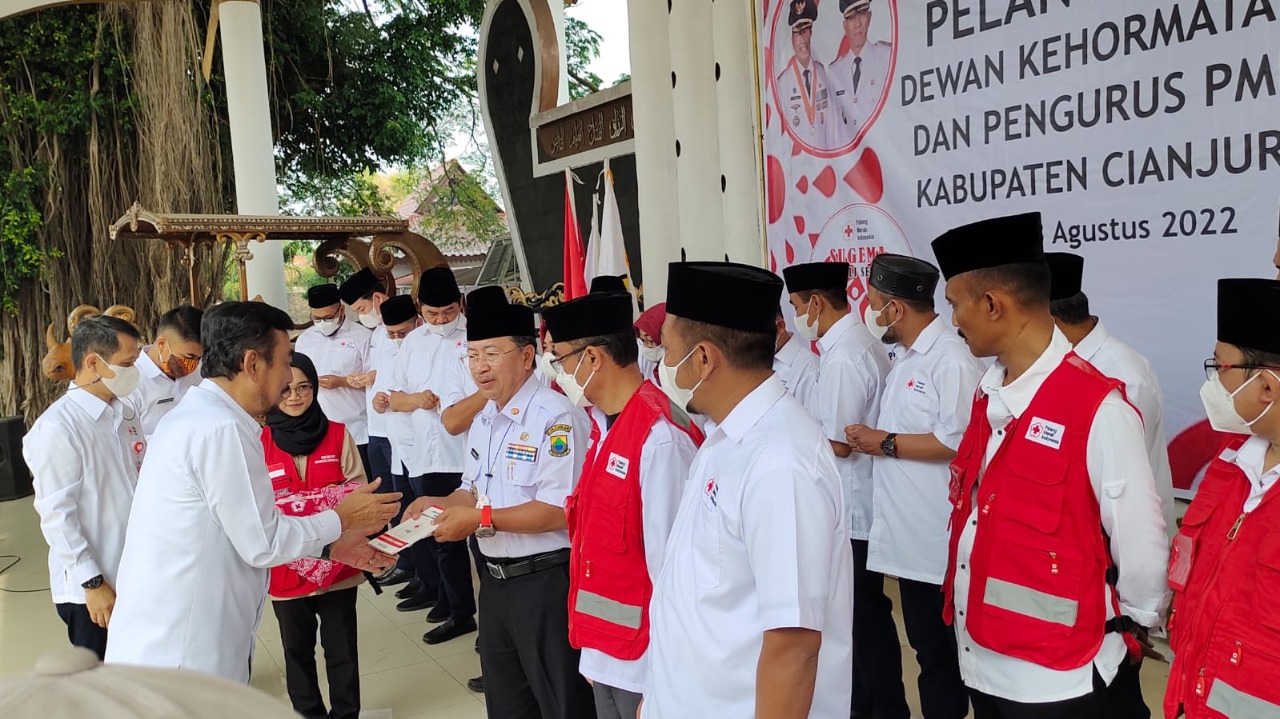 Pengurus PMI Cianjur Dikukuhkan, Bupati: Saya tidak Ingin di Cianjur Ada Kekurangan Darah