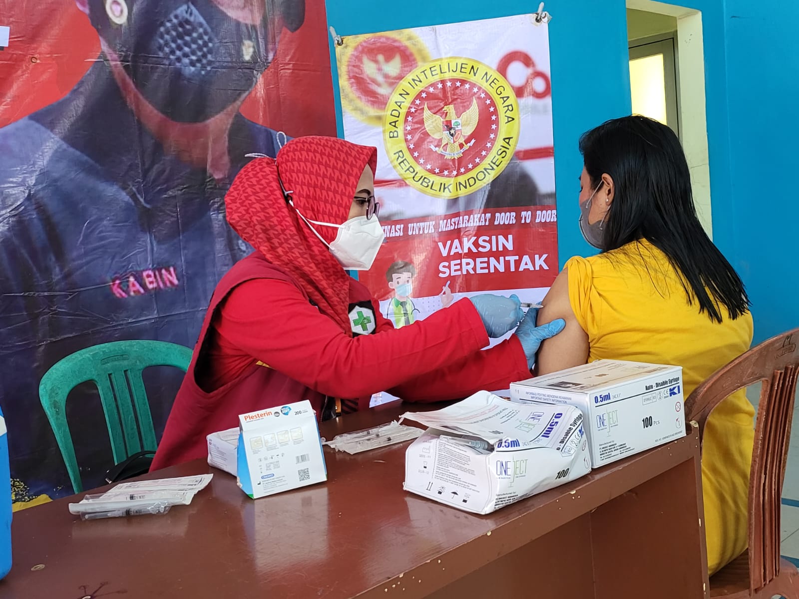 BIN Kembali Gelar Gebyar Vaksinasi Covid-19 Massal Tahap Ketiga di Campaka Cianjur