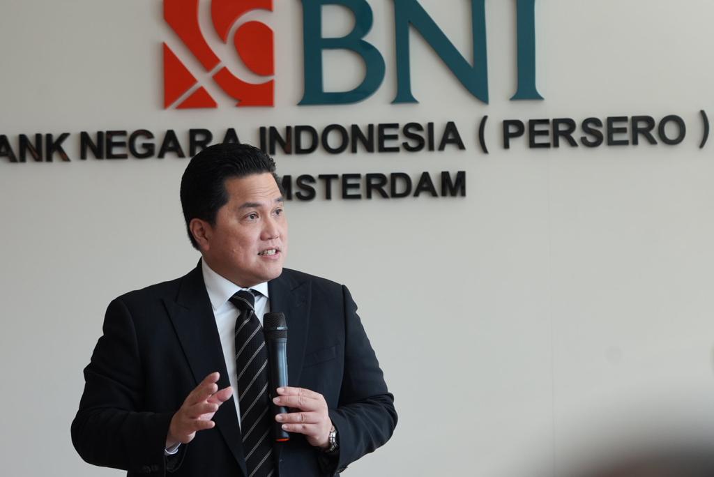 Kunjungan Menteri Erick, BNI Amsterdam Tangkap Peluang Pasar Global